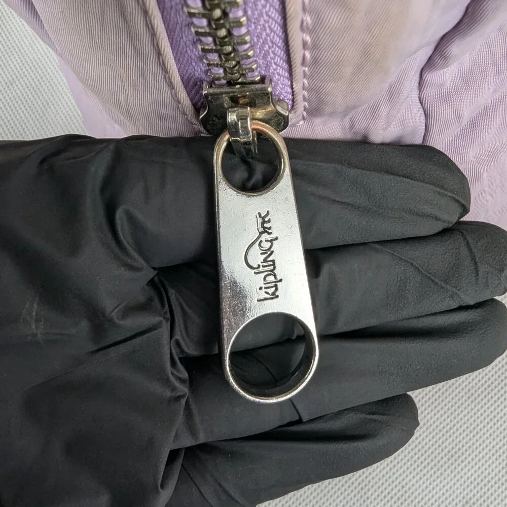 Kipling GEENA Large Shoulder Bag Purple- Good condition- Fast Ship - Picture 9 of 16